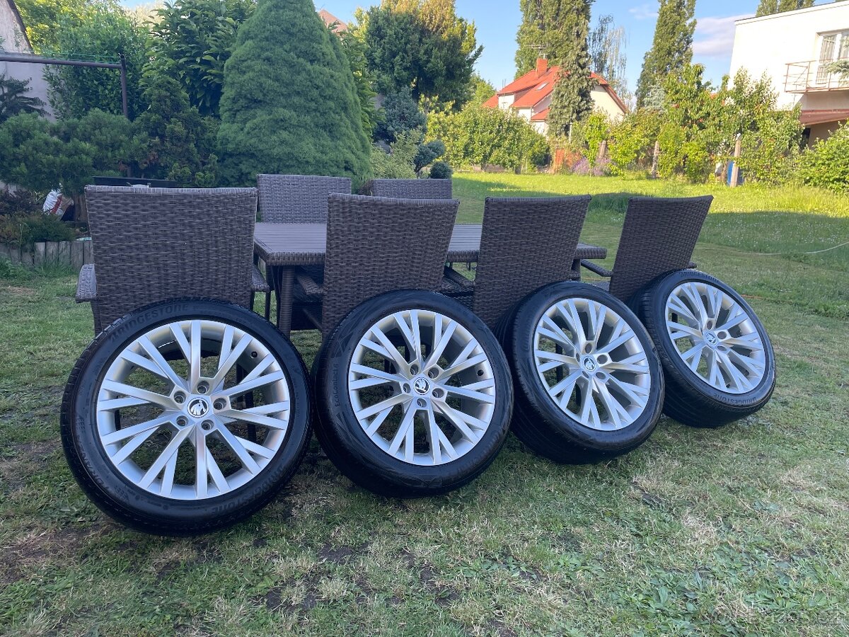 ORIGINÁL letní sada - Alu disky ANTARES Škoda Superb III