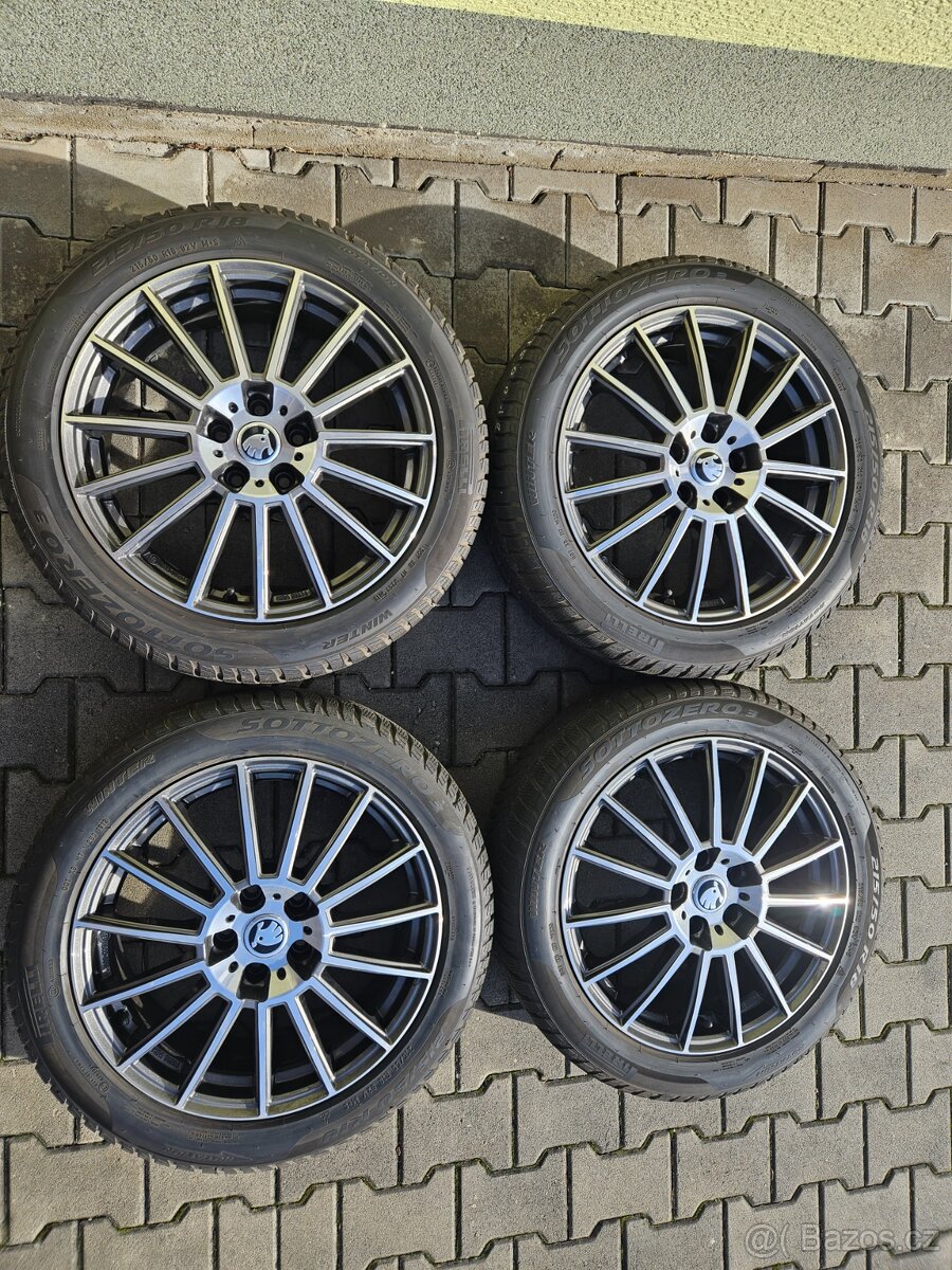 5x112 18 7J ET45 alu kola Škoda Karoq vč. zim. let. pneu