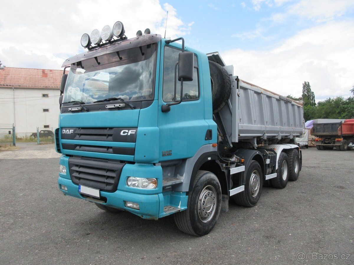 DAF CF 85.480, 8x4, manuál, retardér