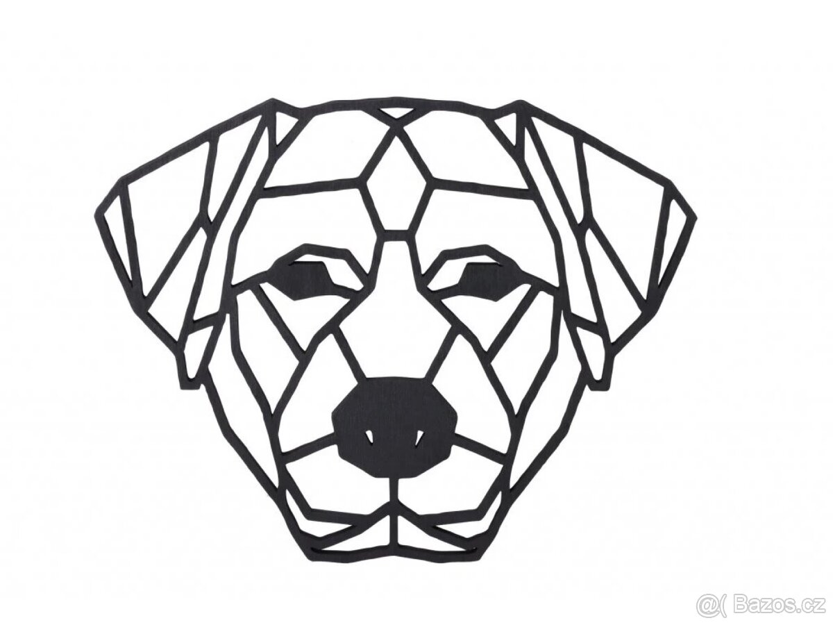 Geometrický obraz LABRADORSKÝ RETRÍVR