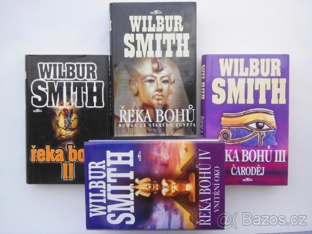 Wilbur Smith: Řeka bohů (4 svazky) + tři další