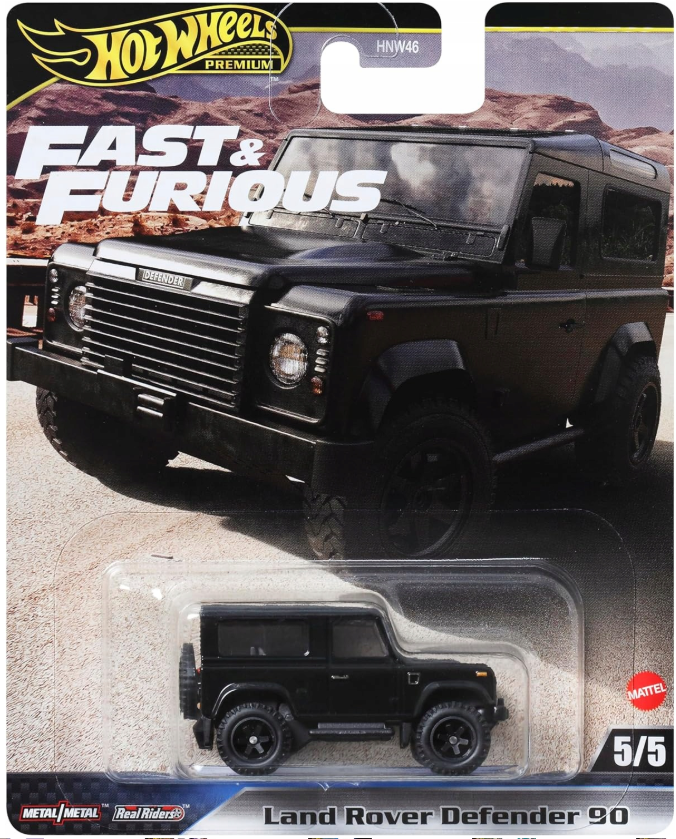 Hot Wheels Premium - FandF - Land Rover Defender 90 - NOVÉ