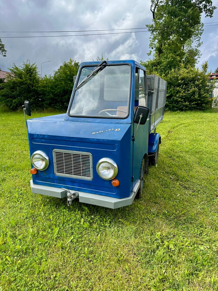 Multicar M22 3s sklápěčka, uzávěrka, doklady