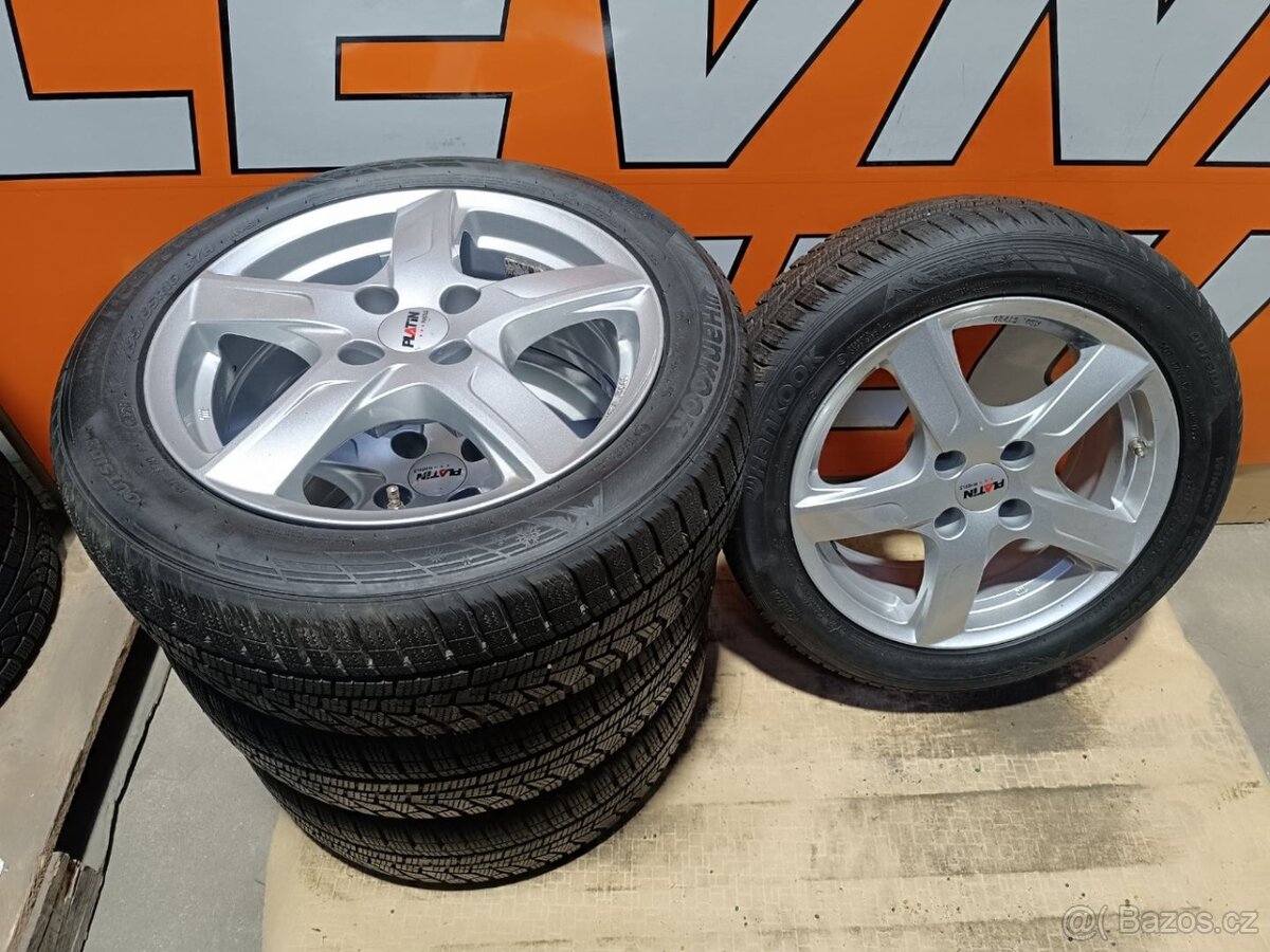 Alu kola Platin 4x108 ET20 + zimní pneu 195/55 R16