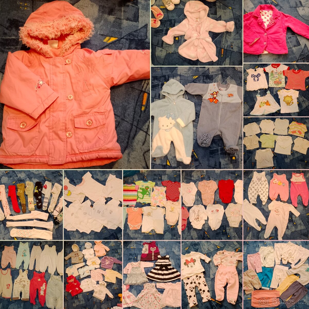 Balík oblečení pro miminko, velikost 62