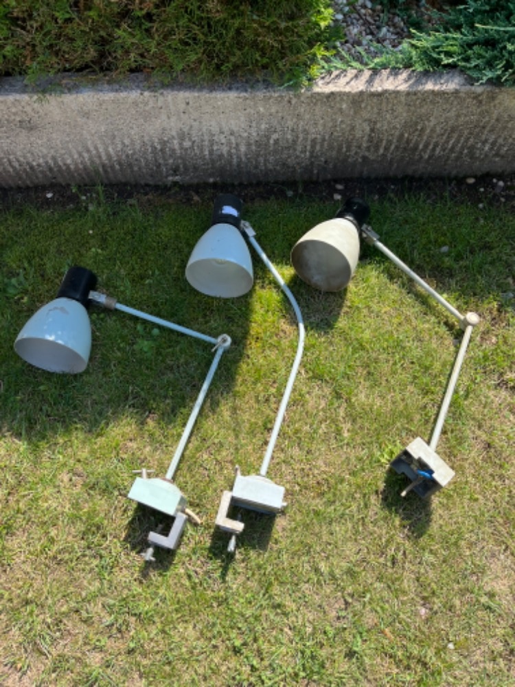 Industriální lampy 3x -