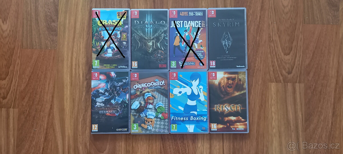 Prodám hry na Nintendo Switch