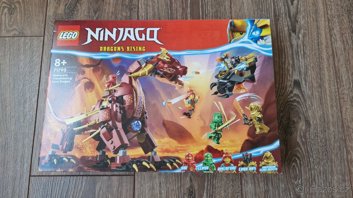 Lego Ninjago 71793 Heatwave a jeho transformační lávový drak