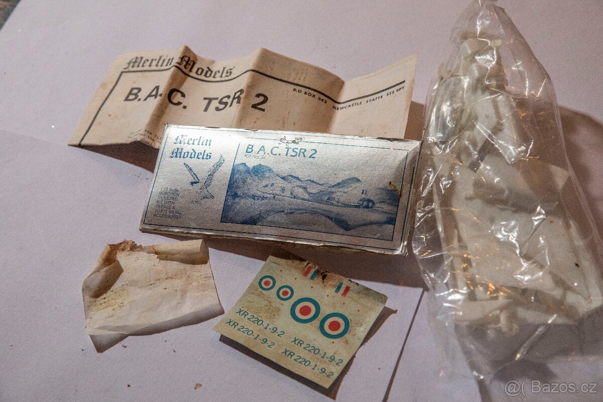 model letadla B.A.C. TSR 02 1/72 od Merlin models