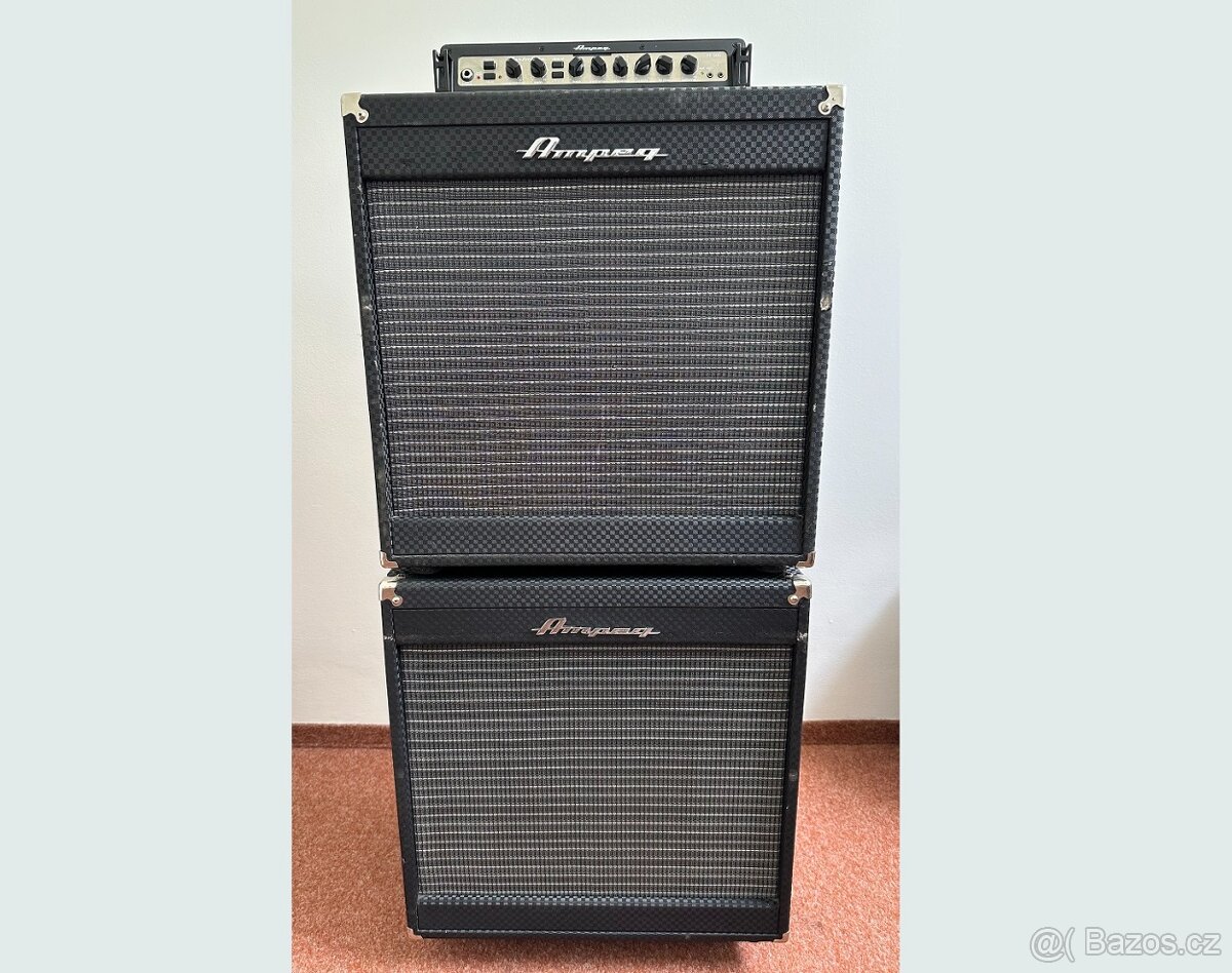 Basový aparát / kombo Ampeg, 2x reprobox 450W + zesil. 500W