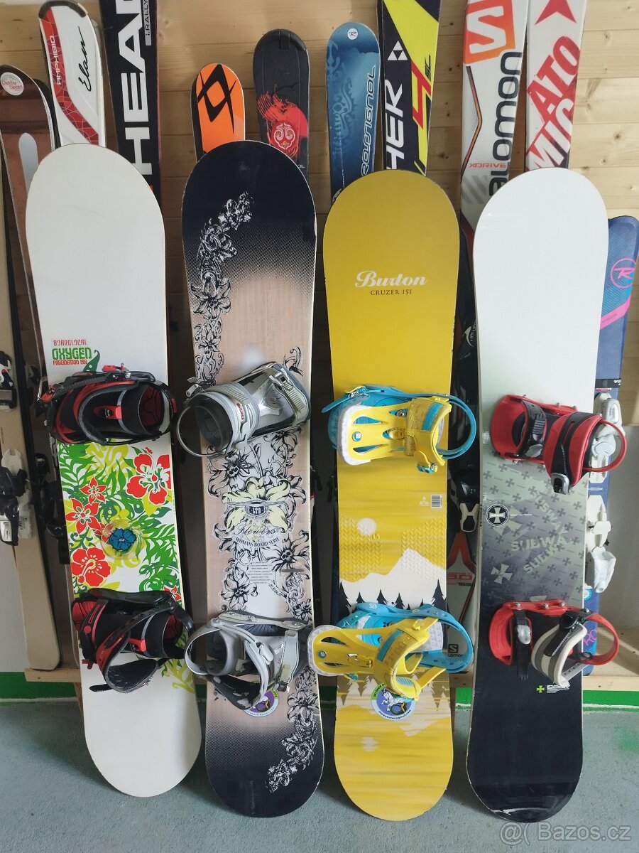 Snowboard Oxygen 154cm,LTB 153,Burton 151, Scott 150cm