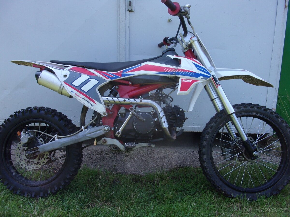 Pitbike 125ccm, velká kola