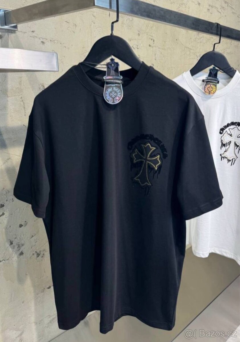 Černé triko Chrome Hearts ve velikosti S