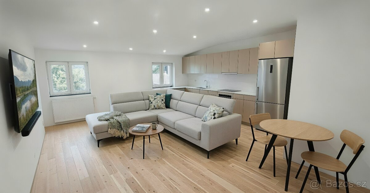 Podkrovní byt 2+kk, 66,9m² - před dokončením