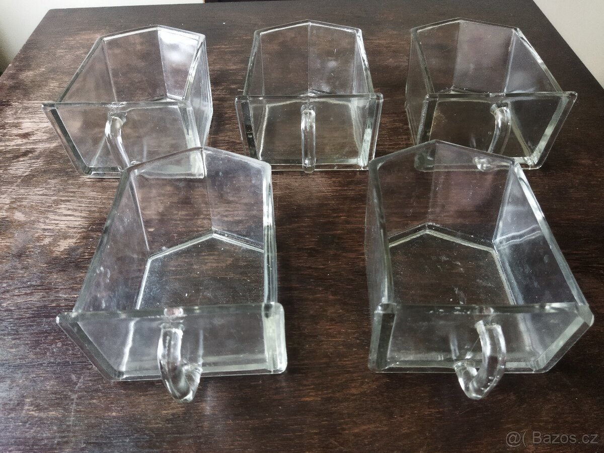 Skleněné dózy -  retro