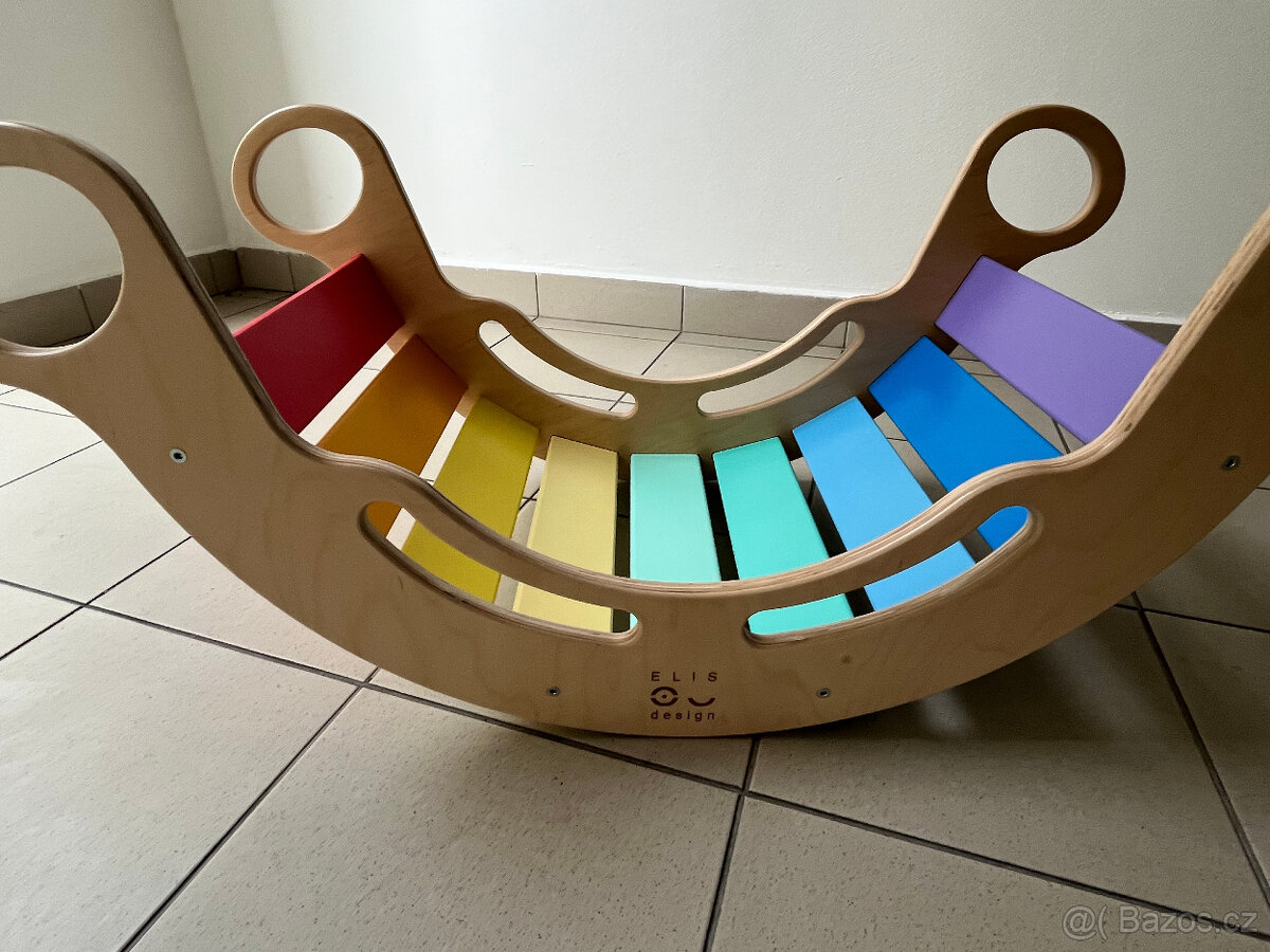 Montessori duhová houpačka 5v1 fresh - ELIS DESIGN