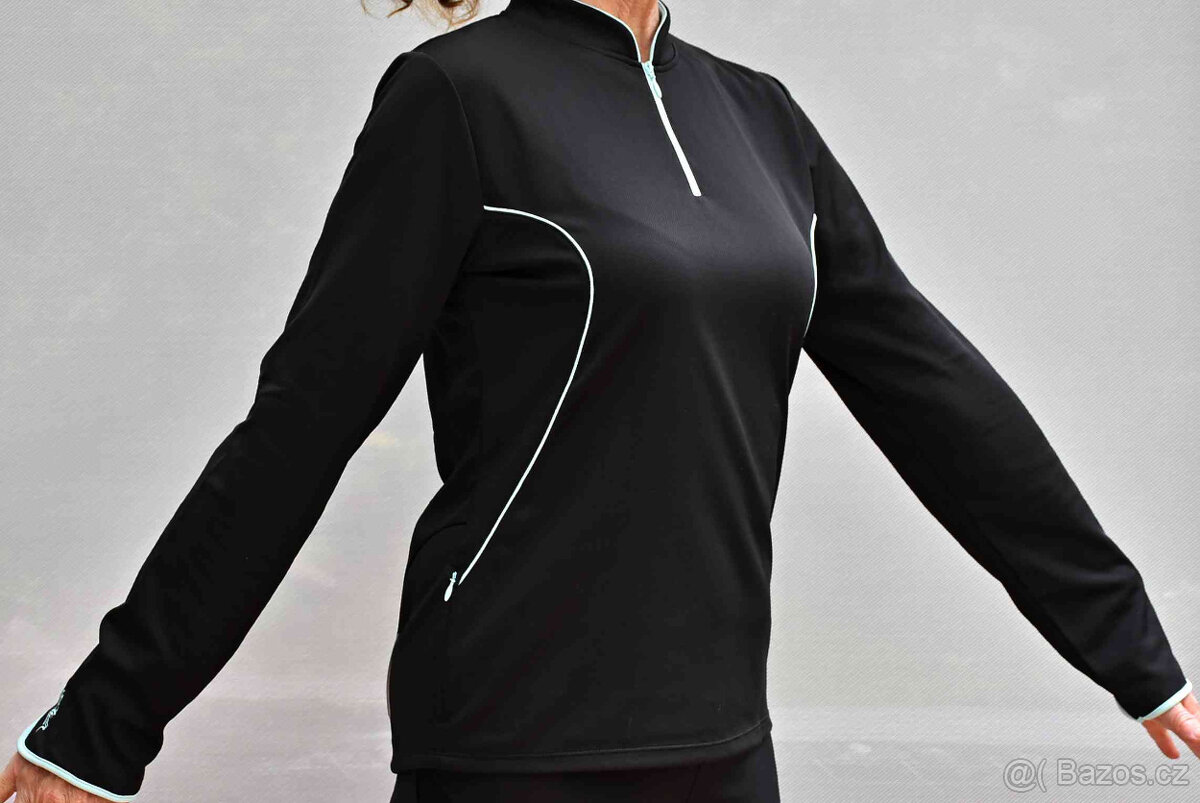 Mikiny funkční teplé dl.rukáv Runnig Gear,Btwin