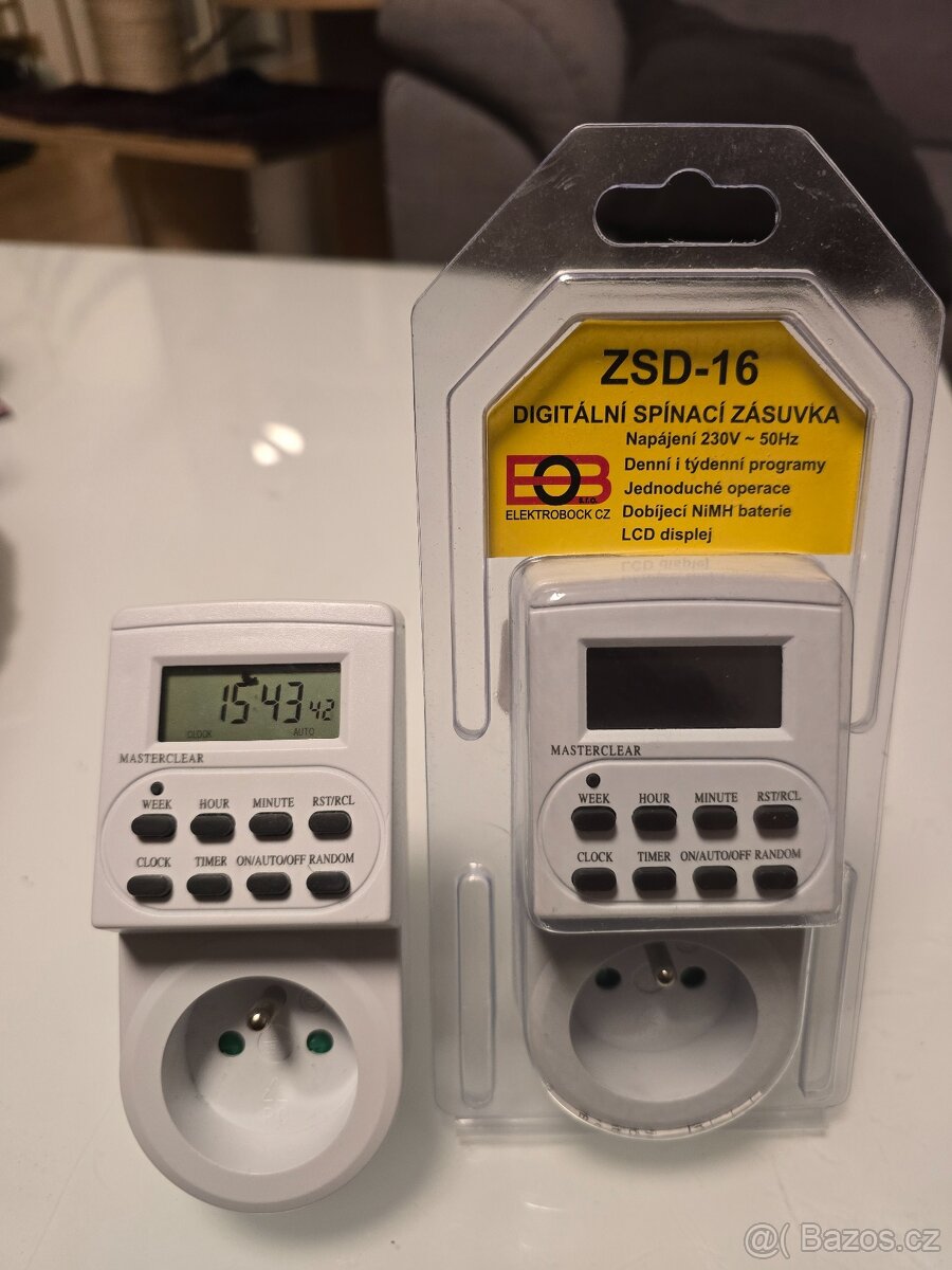 Digitální spínací zásuvka ZSD-16 (2ks)