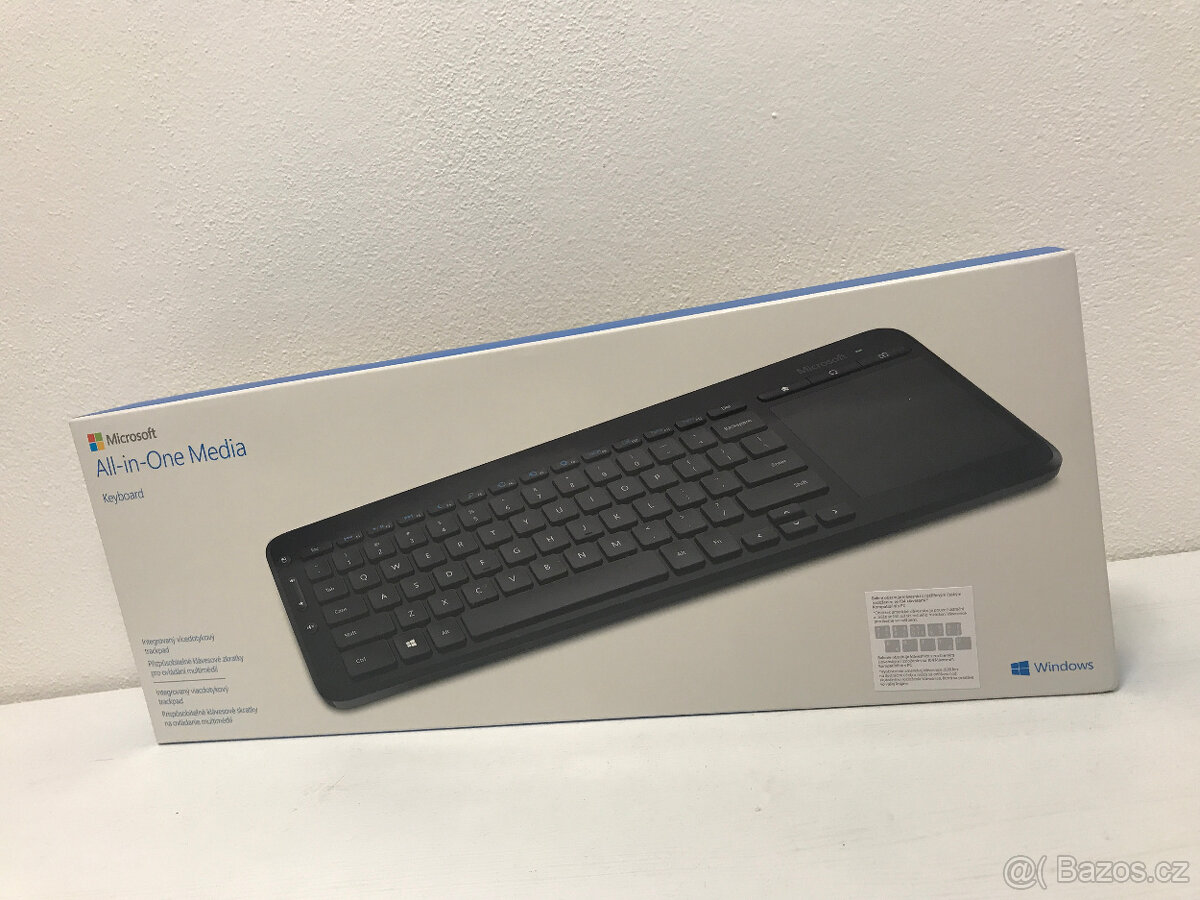 Bezdrátová klávesnice Microsoft All-in-One Media Keyboa NOVÁ