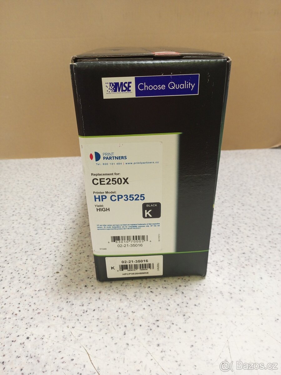 Toner MSE CE250X do tiskárny HP CLJ CP3525, 10500 str.