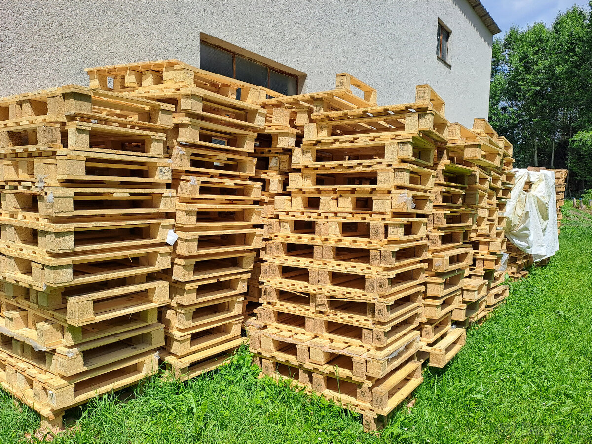 Dřevěné palety,nové,čisté 13 rozměr. modifikací