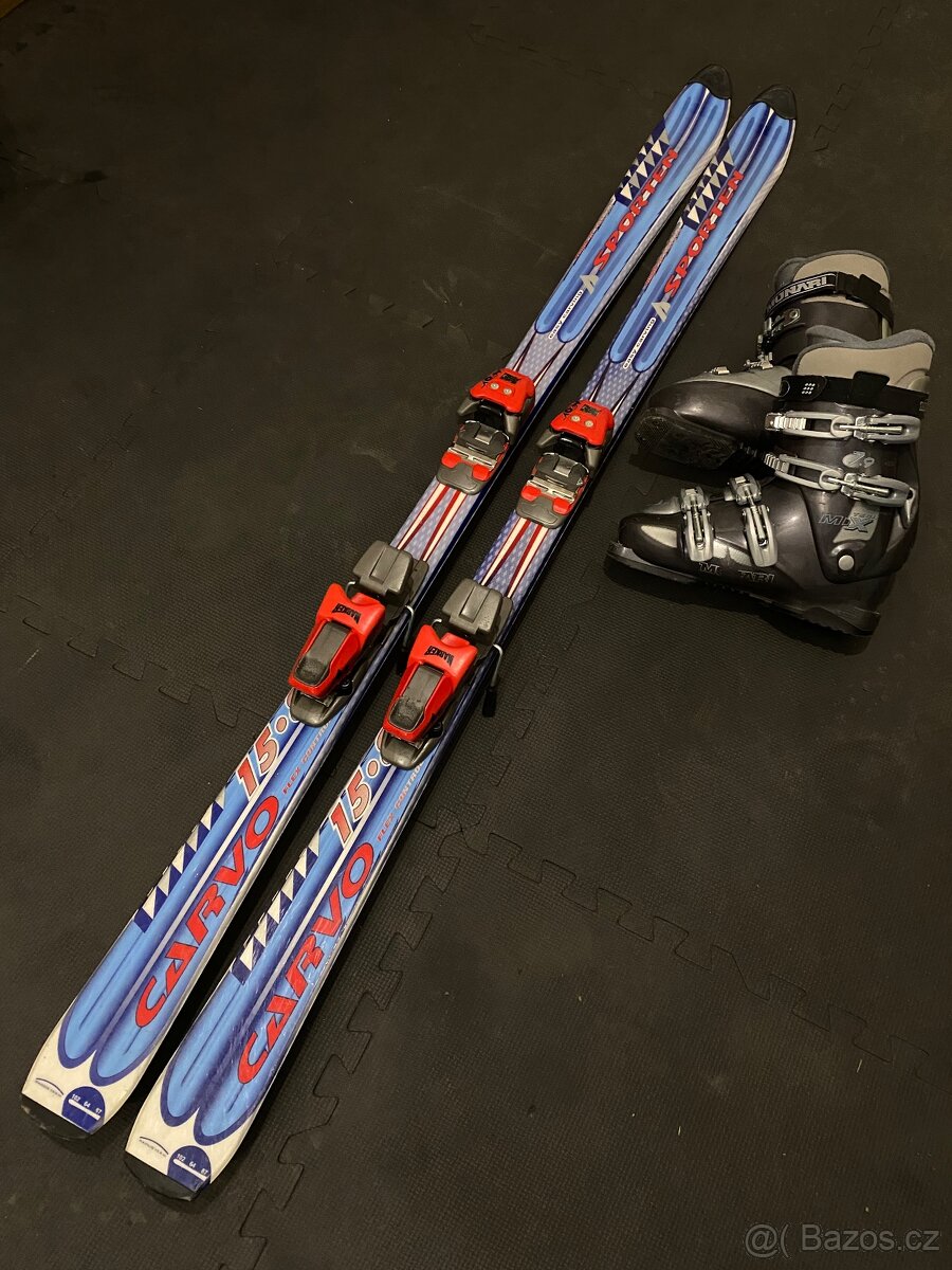 Lyže Sporten 160 + lyžáky