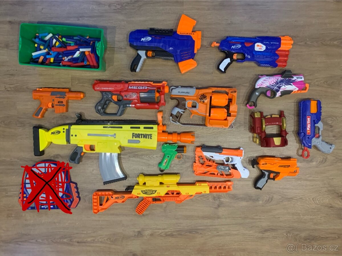 Nerf zbraně balíček 13 zbrani