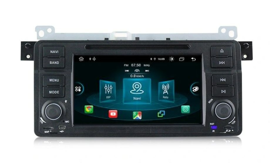 2DIN Android 12 autorádio BMW E46 jako originál, záruka