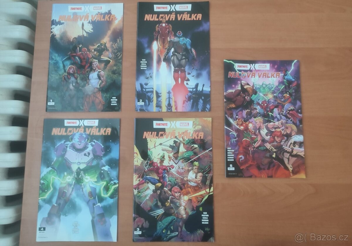 Komiksy - Nulová válka Fortnite 1-5
