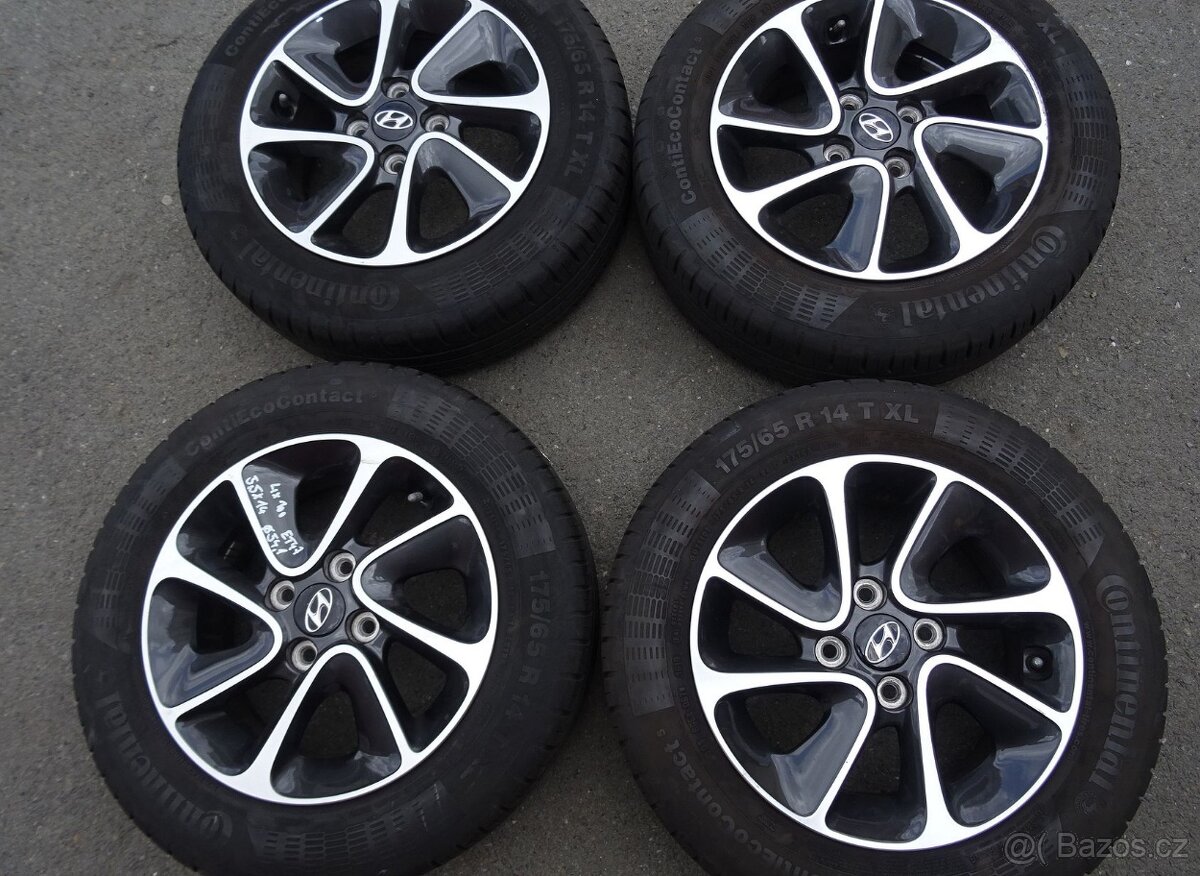 Alu disky origo Hyundai, 14", 4x100,ET 47, letní sada