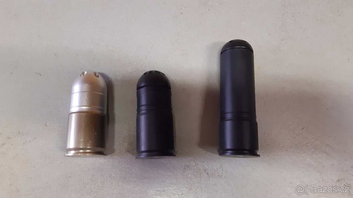 Granáty 40mm airsoftové, použité