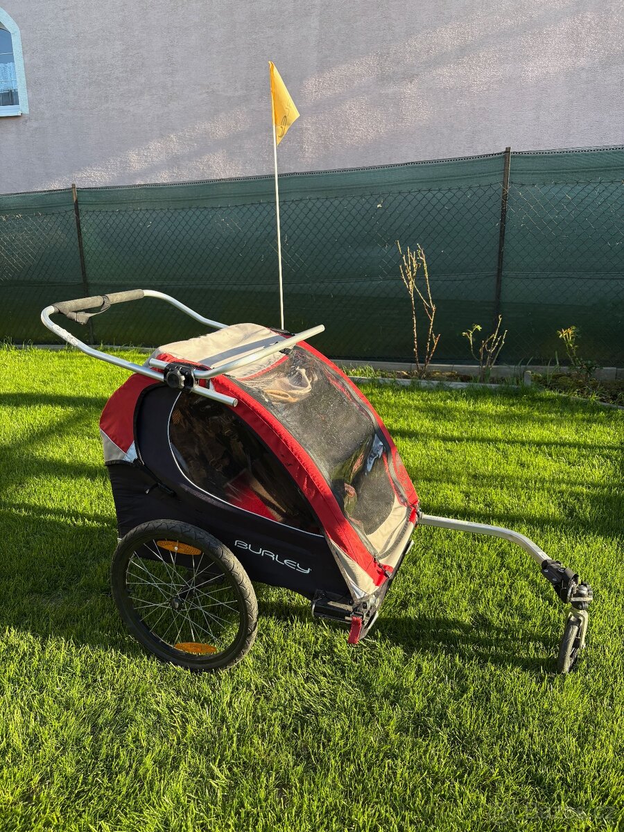 Burley d'Lite ST - dvoumístný dětský vozík