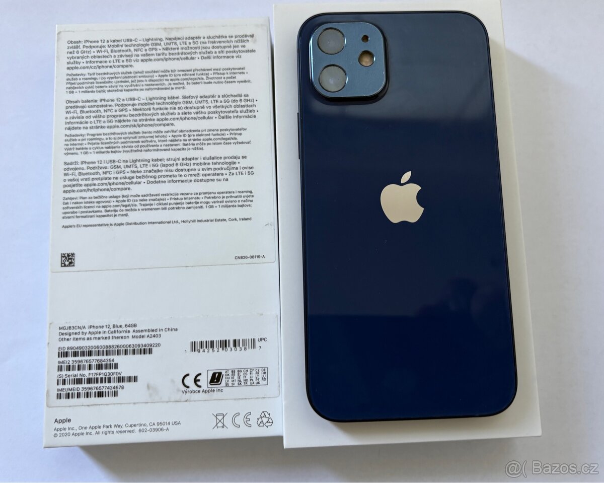 PRODÁNO iPhone 12 64 GB