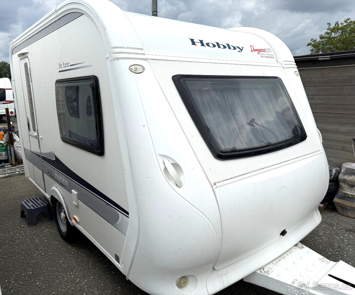Hobby 350 TB DeLuxe, NAFUKOVACÍ PŘEDSTAN, TV,  839kg -SLEVA-