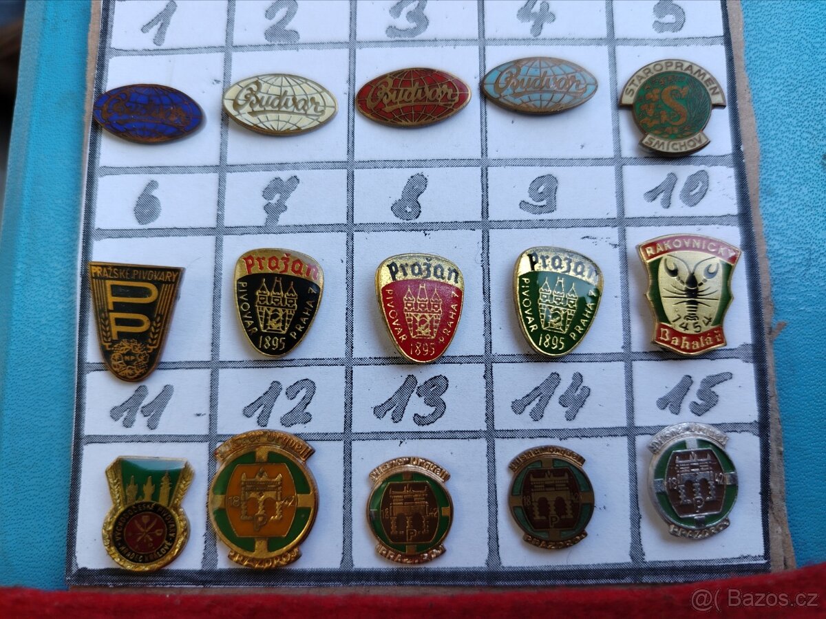 PIVOVARY - SBÍRKA ODZNAKŮ.