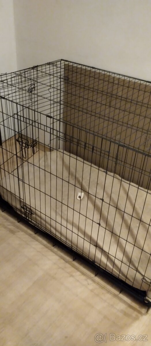 Skládací klec 106x75x70cm