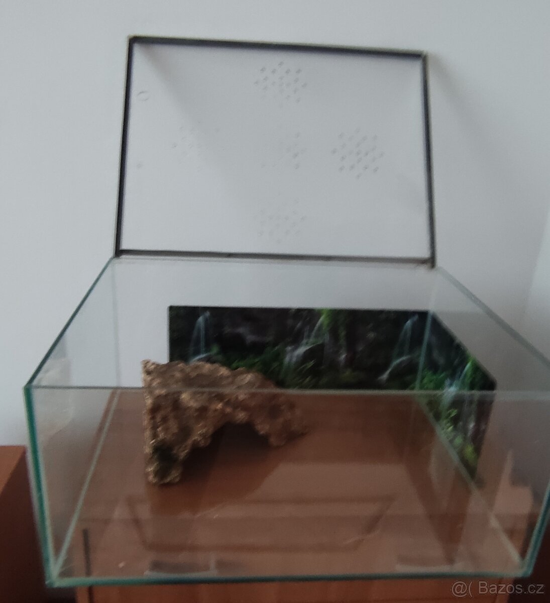 Akvárium - terárium + želva.