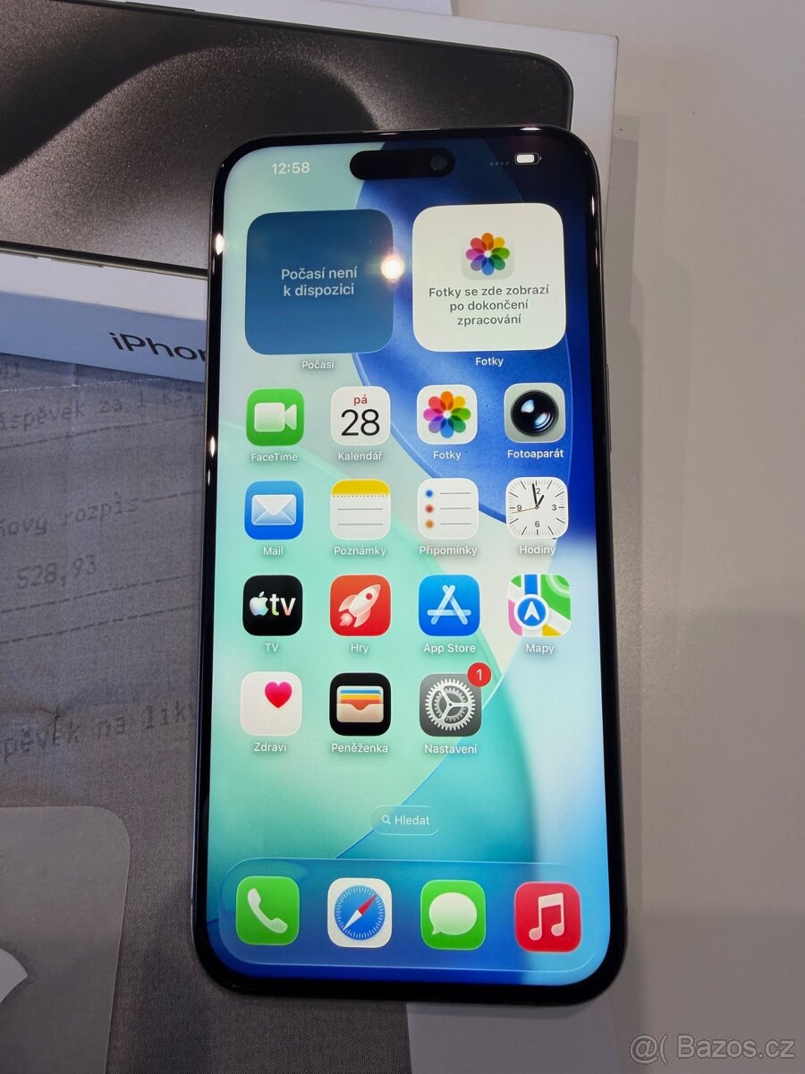 iPhone 15 Pro MAX 256 GB přírodní titan