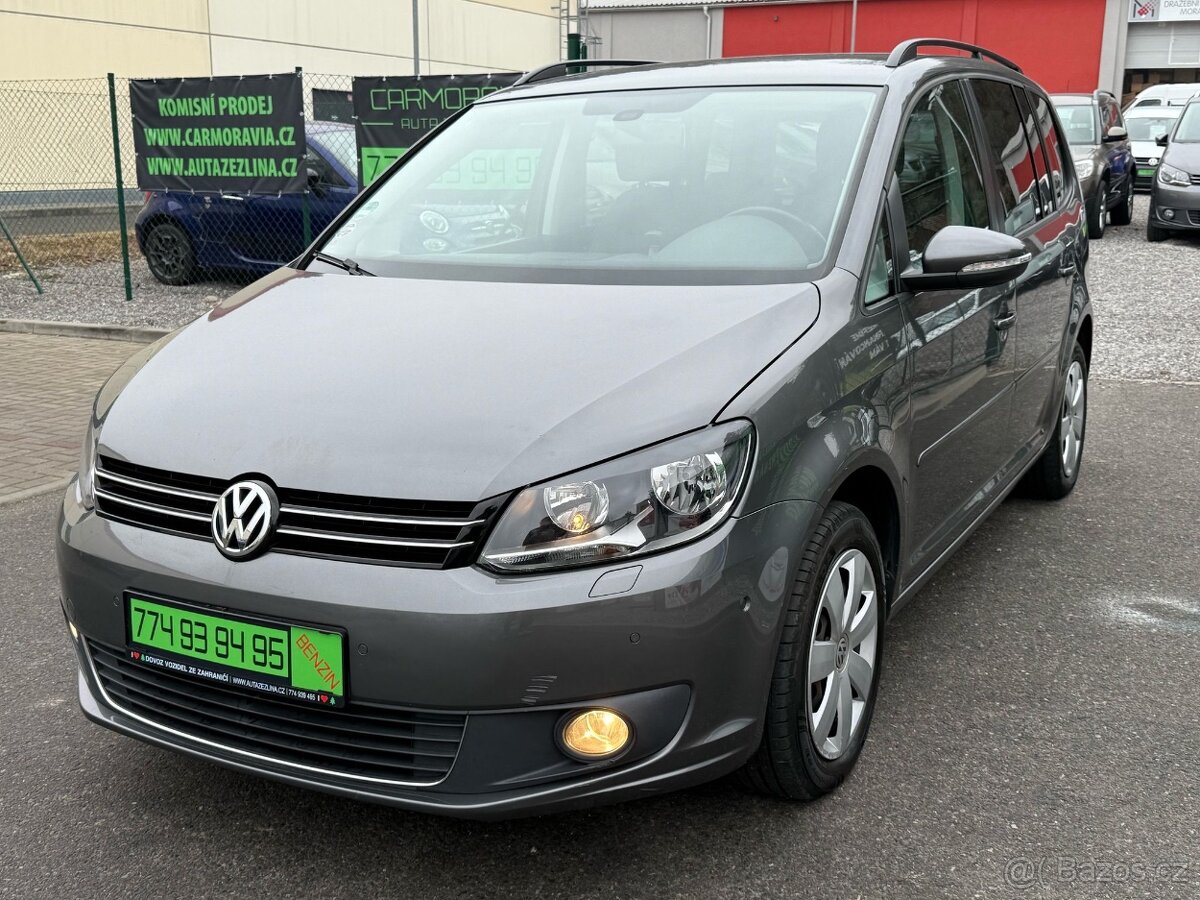 ►VW TOURAN 1,4 TSI - 103 kW, AUTOM. PARKOVÁNÍ, NAVI ◄