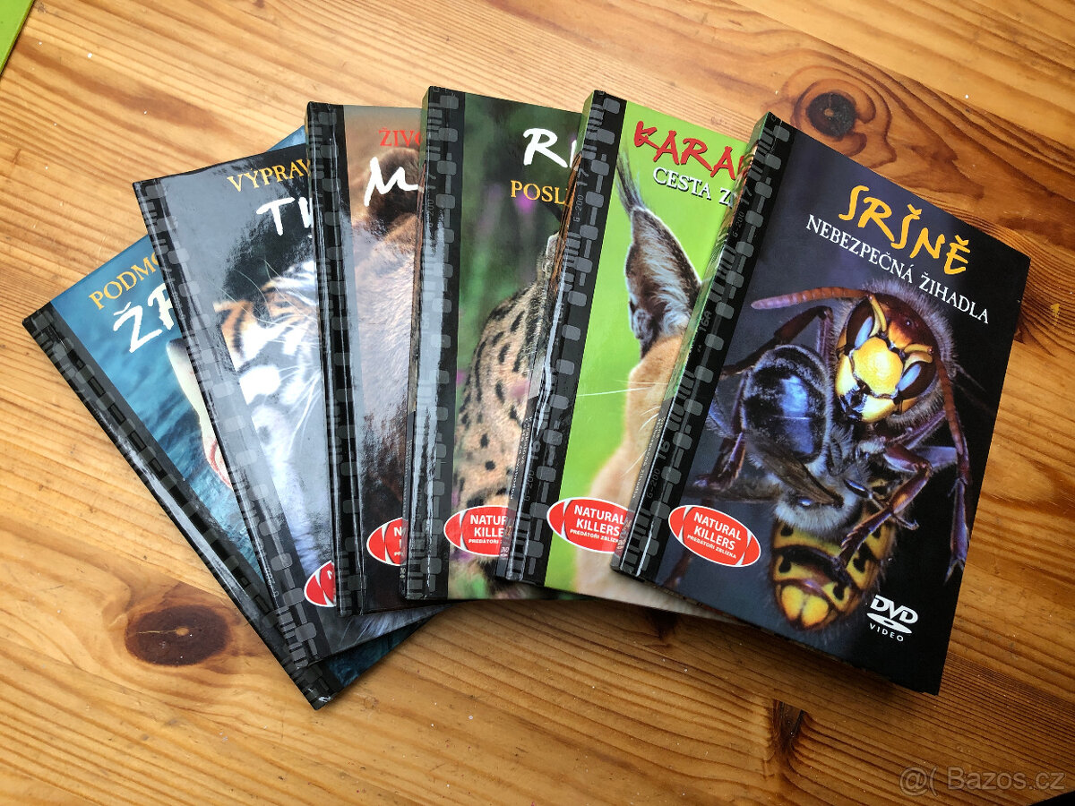 Dokumenty na DVD - Predátoři zblízka č. 1, 3, 7, 8, 12, 24