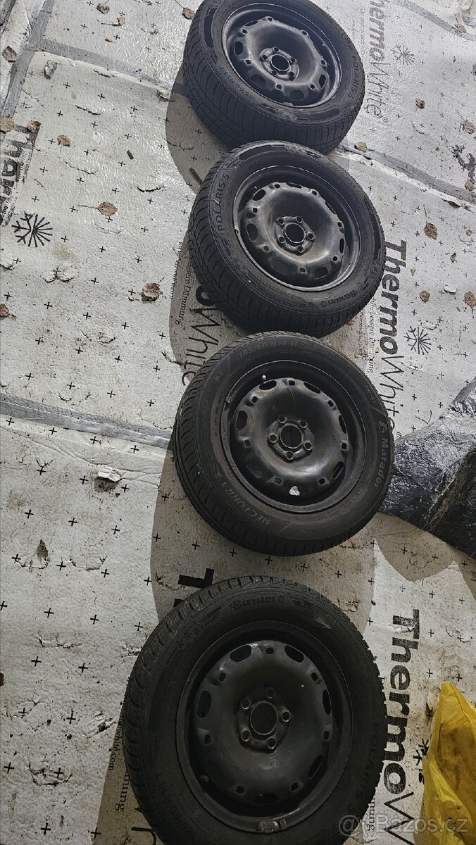 Disky s pneumatiky 3× zimní 1× letní 5×100