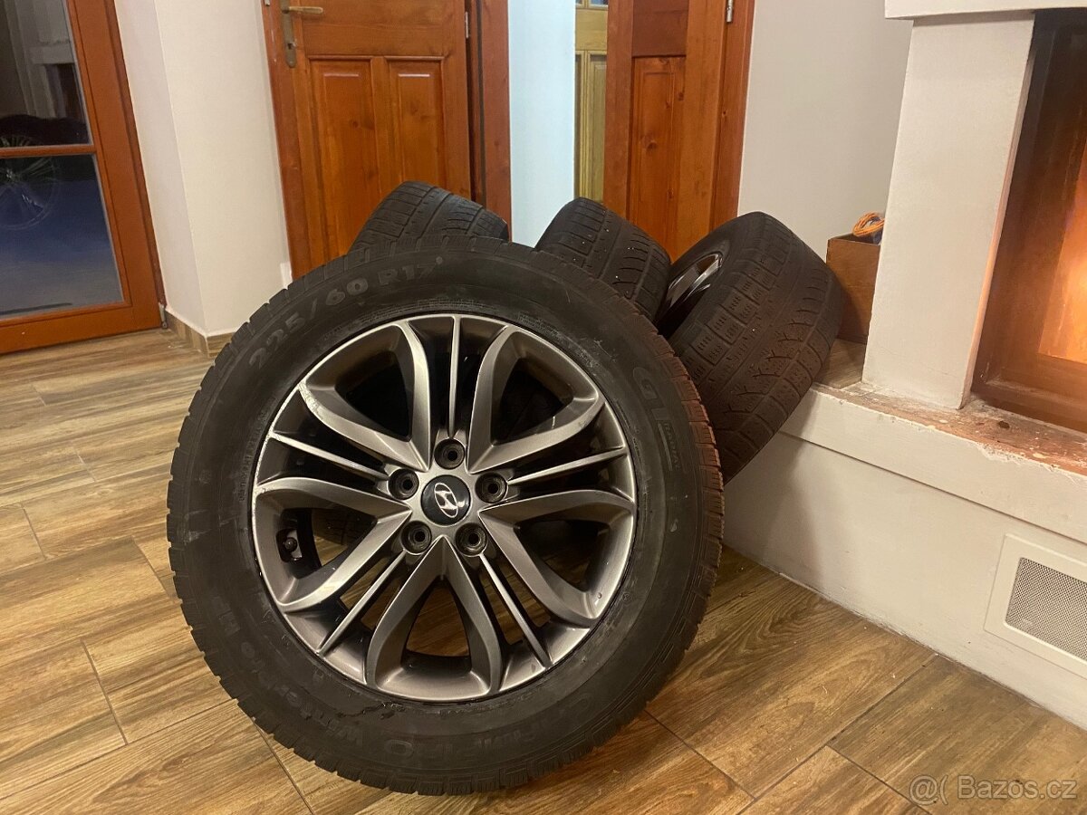 Originál Alu kola Hyundai ix35 zimní pneu+senzory tlaku