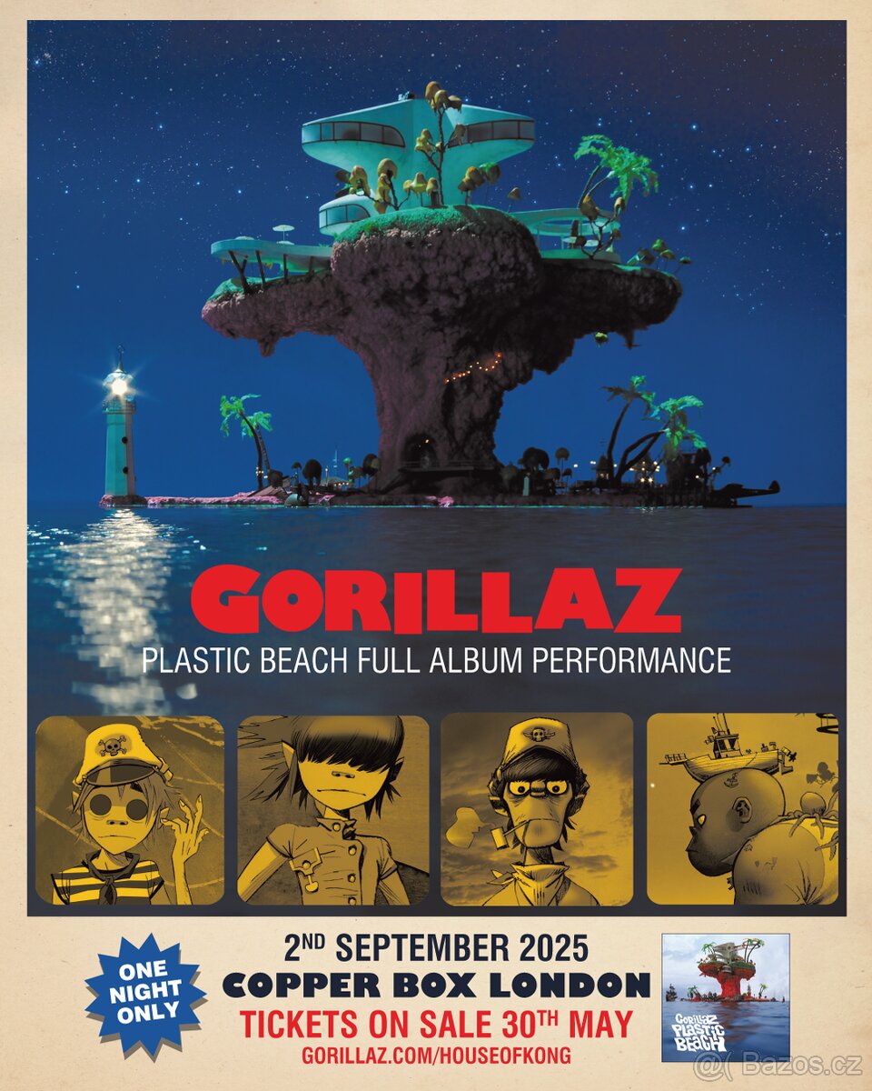 Gorillaz - Copper Box Londýn 2.-3. září