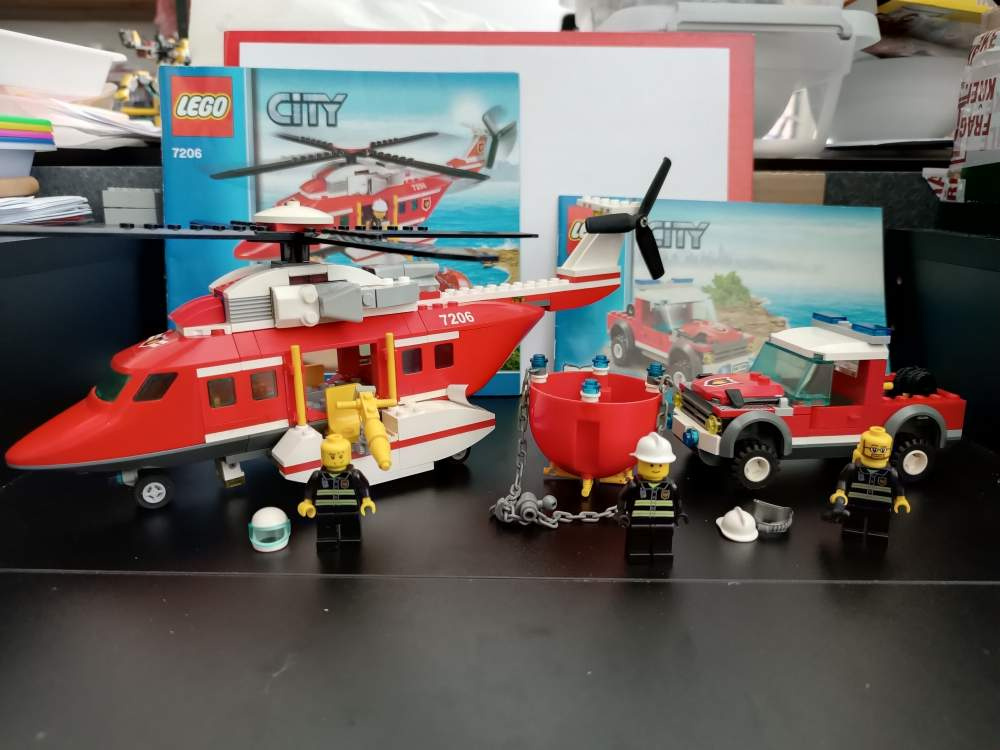 LEGO City 7206 Fire Helicopter +návod