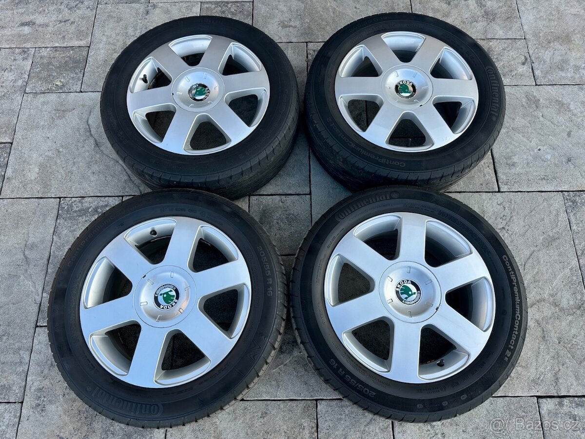 Letní sada ALU kol na Škoda, VW, Seat, Audi 205/55/R16