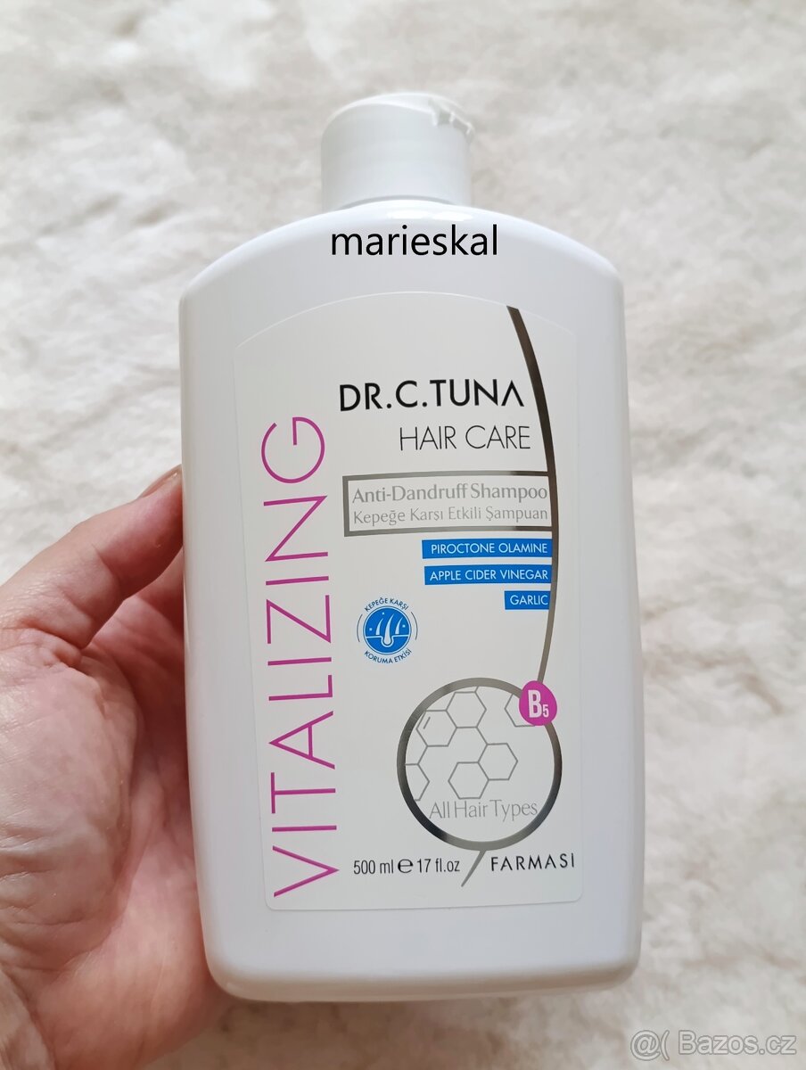 Vylepšený česnekový šampon Dr.C.Tuna - růst vlasů,objem,lupy