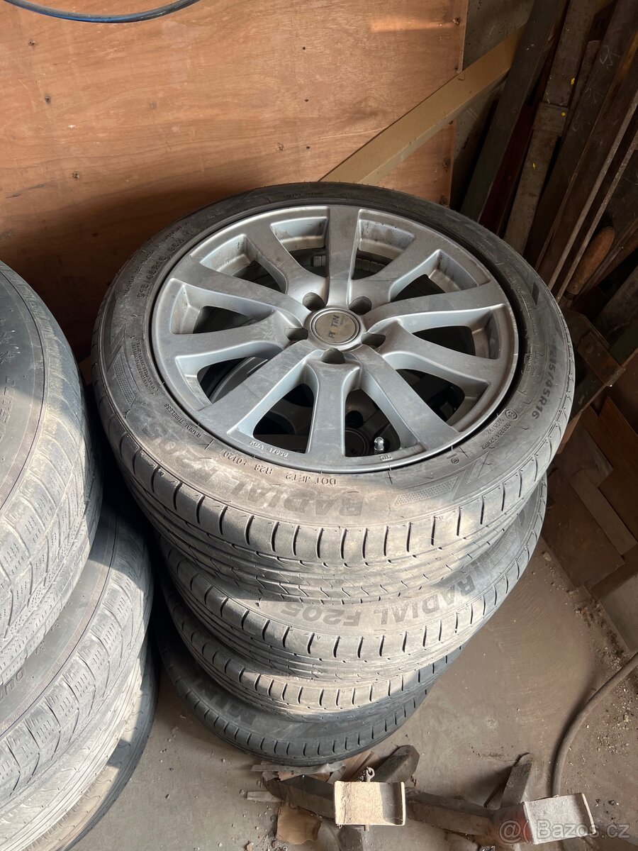 Kola Platin 5x100 et38 r16 s pneu Minerva 215/45/16