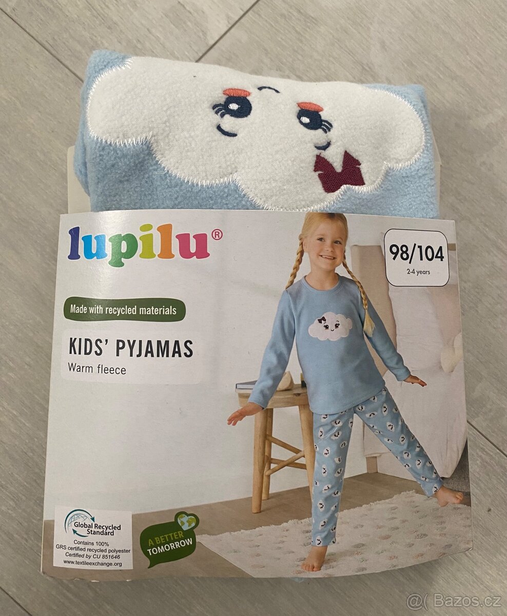 Nové teplé pyžamo 98/104