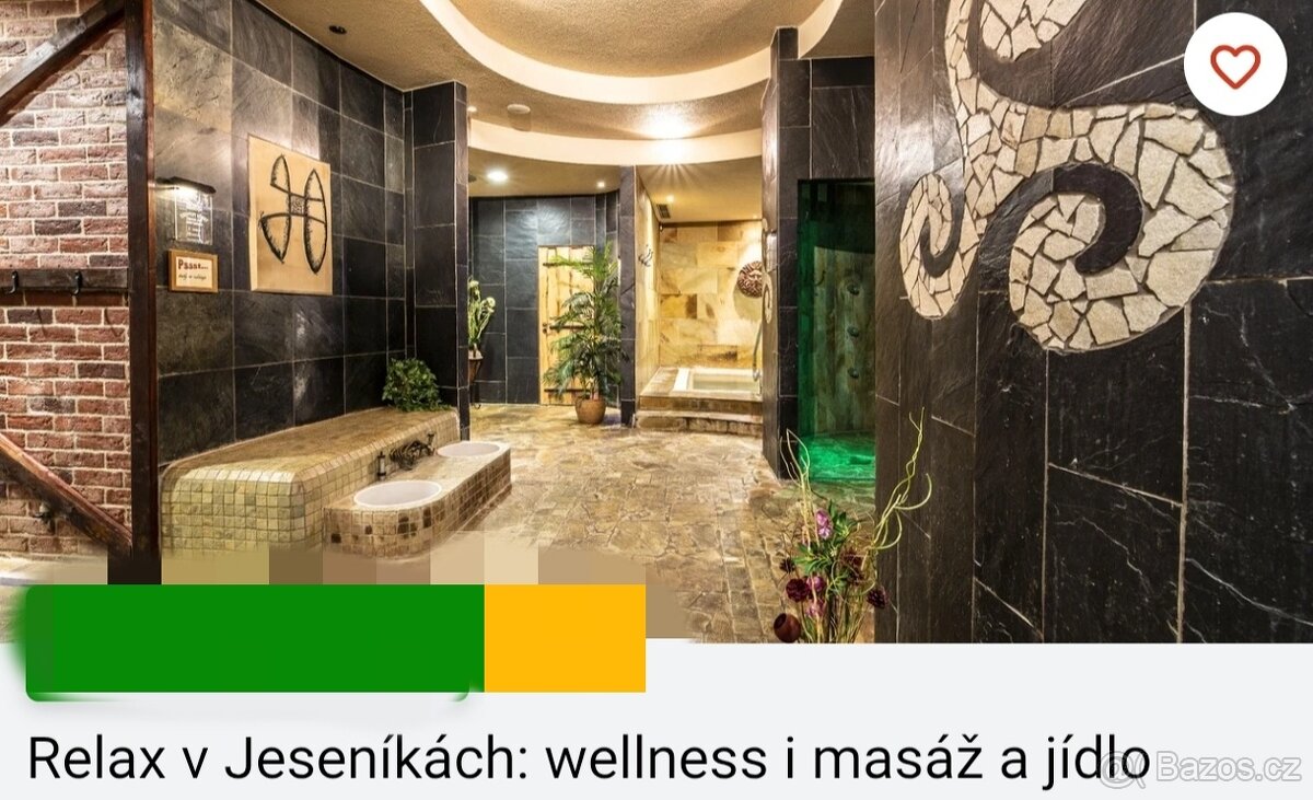 Voucher na wellness pro 3os. Kolštejn (Jeseníky)