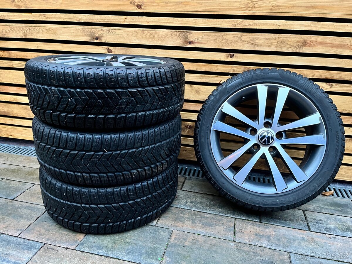 VW, Škoda, Audi, Seat, orig. Alu 17”, M+S Pirelli 225/45 R17